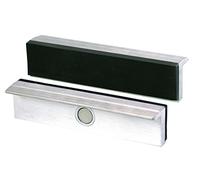 Heuer Mâchoires à étau (mâchoires de protection à angle droit, parallèle, aimants spéciaux intégrés, compatible avec étau de 100 mm, matériau : aluminium, caoutchouc) 112100
