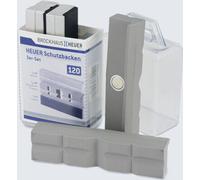 Heuer Schraubstockbacken Set 3-teilig, Schutzbacken zu Schraubstock 120 mm