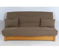Hévéa Sélection Housse CLIC CLAC 120x190 matelassée Marron Taupe