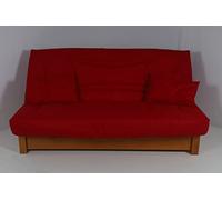 Hévéa Sélection Housse CLIC CLAC 140x190 matelassée Rouge