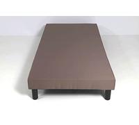 Hévéa Sélection Sommier tapissier VOLIGE DÉCO 90x190 Marron + 4 Pieds