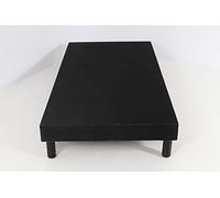 Hévéa Sélection Sommier tapissier VOLIGE DÉCO 90x190 Noir + 4 Pieds