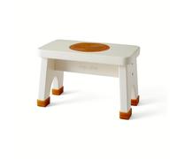 Hevea - Tabouret en bois d Hévéa et caoutchouc naturel Marshmallow White