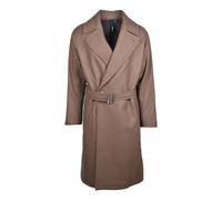 Hevo - Cappotto destrutturato - Homme - Manteaux - Brun - Taille: S
