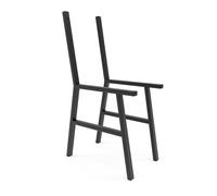 HEVVA Lot de 2 bancs, Pieds de Banc, Chaise, Table à Manger, Coin Salon, en métal, à Monter soi-même, Cadre de Banc de Jardin (Lot de 2 - Noir)
