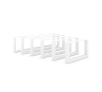 HEVVA Lot de 2 pieds de meubles de 15 cm de haut, 20/25/30/35/40/45/50 cm, pour armoire, canapé, lit ou buffet, blancs