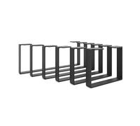 HEVVA Luxembourg Pieds de meuble de 20 cm de haut - 20/25/30/35/40/45/50 cm - Pour armoire, canapé, lit ou buffet (1 pied - Noir, 40 cm)
