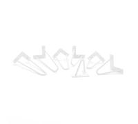 HEVVA Neapel Lot de 4 pieds de meuble - 10/15/20/25/30/35/40 cm de haut - Pour armoire, canapé, lit ou buffet (blanc, 35 cm)