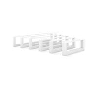 HEVVA Pieds de Meubles de 10 cm de Haut, 20/25/30/35/40/45/50 cm - Graz - Pieds de Meubles, d'armoire, de Socle pour Armoire, canapé, lit ou Buffet - 30 cm, 1 Pied - Blanc