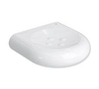 Hewi 477 actif + porte-savon 477.02D10098 plastique blanc signal, antimicrobien, 97mm, avec boutons