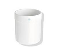 Hewi 477 active + cup 477.04D02098 plastique signal blanc, antimicrobien, à fond plat