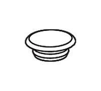 Hewi 477 embout 447155 pour porte-papier WC 477.21.100, bleu aqua