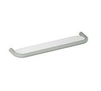 Hewi 477 étagère 477.03B1000595 600x28x140mm, plaque de verre, mat blanc , mat, gris roche