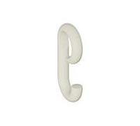 Hewi 477 Haken 477.30B01099 92x45mm, à enfiler, mat, blanc pur