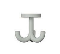 Hewi 477 Haken 477.90B05095 70mm, triple, orientable, mat, gris roche