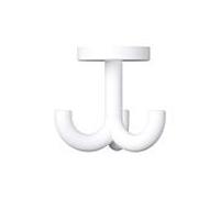 Hewi 477 Haken 477.90B05098 70mm, triple, orientable, mat, blanc signal