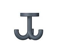 Hewi 477 Haken 477.90B05192 70 mm, triple, orientable, jusqu'à 15 mm d'épaisseur, mat, gris anthracite