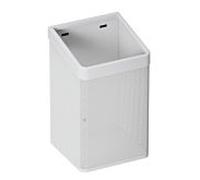 Hewi 477 panier à essuie- blanc match0 tôle perforée, blanc signal, pour sac de 60 l, mat