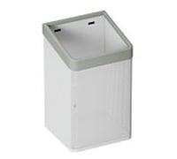 Hewi 477 panier à essuie- blanc match0 tôle perforée, gris roche, pour sac de 60 l, mat