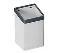 Hewi 477 panier à essuie-mains blanc tôle perforée, gris anthracite, pour sac de 60 l, mat
