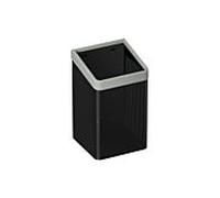 Hewi 477 panier à essuie-tout 477.05B2001195 Métal perforé noir, gris roche, pour sac de 60 l, mat