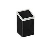 Hewi 477 panier à essuie-tout 477.05B2001197 Métal perforé noir, gris clair, pour sac de 60 l, mat