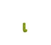 Hewi 477 patère 477.90.06074 hauteur: 75 mm, vert pomme