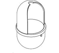 Hewi 477 porte-brosse WC 6855398 mat, pour WC - garniture de toilette 477.20.100, blanc signal