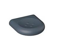 Hewi 477 porte-savon 477.02B10092 97mm, avec boutons, mat, gris anthracite