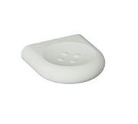 Hewi 477 porte-savon 477.02B10097 97mm, avec boutons, mat, gris clair