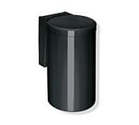 Hewi 477 poubelle 477.05.30090 noir jais, avec couvercle à charnière, actionnement du genou