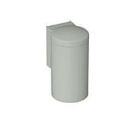 Hewi 477 poubelle 477.05B30095 340x210mm, avec couvercle à charnière, commande au genou, mat, gris roche