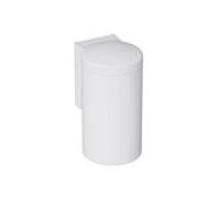Hewi 477 poubelle 477.05B30098 340x210mm, avec couvercle à charnière, commande au genou, mat, blanc signal