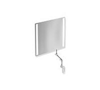 Hewi 801 miroir lumineux inclinable LED 801.01.40097 600x540x6mm, gris clair