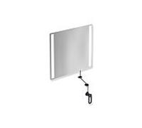 Hewi 801 miroir lumineux inclinable LED 801.01B40092 600x540x6mm, mat, gris anthracite