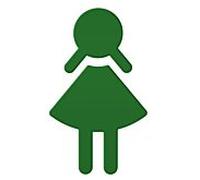 Hewi 801 symbole femme 801.91.02072 vert mai, autocollant