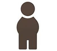 Hewi 801 symbole homme 801.91.01084 terre d'ombre, autocollant