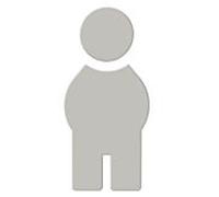 Hewi 801 symbole homme 801.91.01097 gris clair, autocollant
