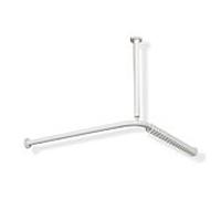 Hewi 801 tringle à rideaux 801.34.146197 900 x 900 mm, 18 anneaux de rideau, gris clair