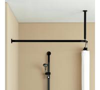 Hewi 801 Tringle de rideau de douche, avec fixation au plafond, set complet, 801.34.1062 90,