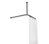 Hewi 801 Tringle de rideau de douche, avec fixation au plafond, set complet, 801.34.1162 92,