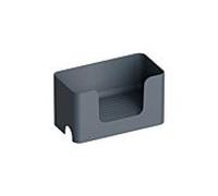 Hewi 802 Boîte de rangement LifeSystem 802.03B20092 à fixer sur le système de barres, mat, gris anthracite