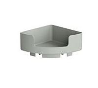 Hewi 802 Étagère d'angle LifeSystem 802.03B21095 210 mm, à fixer au système de tringles, mat, gris roche