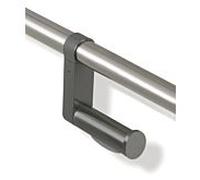 Hewi 805 upgrade WC match1 WC papier 805.50.01590 acier inoxydable brossé, noir de jais