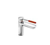 Hewi AQ mitigeur lavabo AQ1.12M1024036 chromé, manche corail, rond, saillie 159 mm