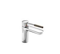 Hewi AQ mitigeur lavabo AQ1.12M1024084 chromé, poignée ombre, ronde, saillie 159 mm