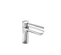 Hewi AQ mitigeur lavabo AQ1.12M1024095 chromée, poignée gris roche, ronde, saillie 159 mm