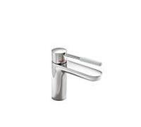Hewi AQ mitigeur lavabo AQ1.12M1024097 chromée, poignée gris clair, ronde, saillie 159 mm