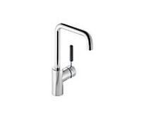 Hewi AQ mitigeur lavabo rubinrot Poignée Match1, tube rond, saillie 187mm, chromée