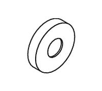 Hewi remplacement rose cap 1.085.699 pour les barres Ø 33 mm, blanc pur